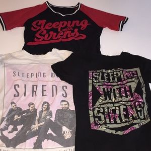 Sleeping with sirens t shirt bundle.